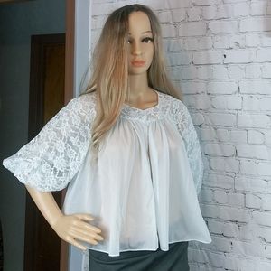 Vintage Vanity Fair bed jacket size small